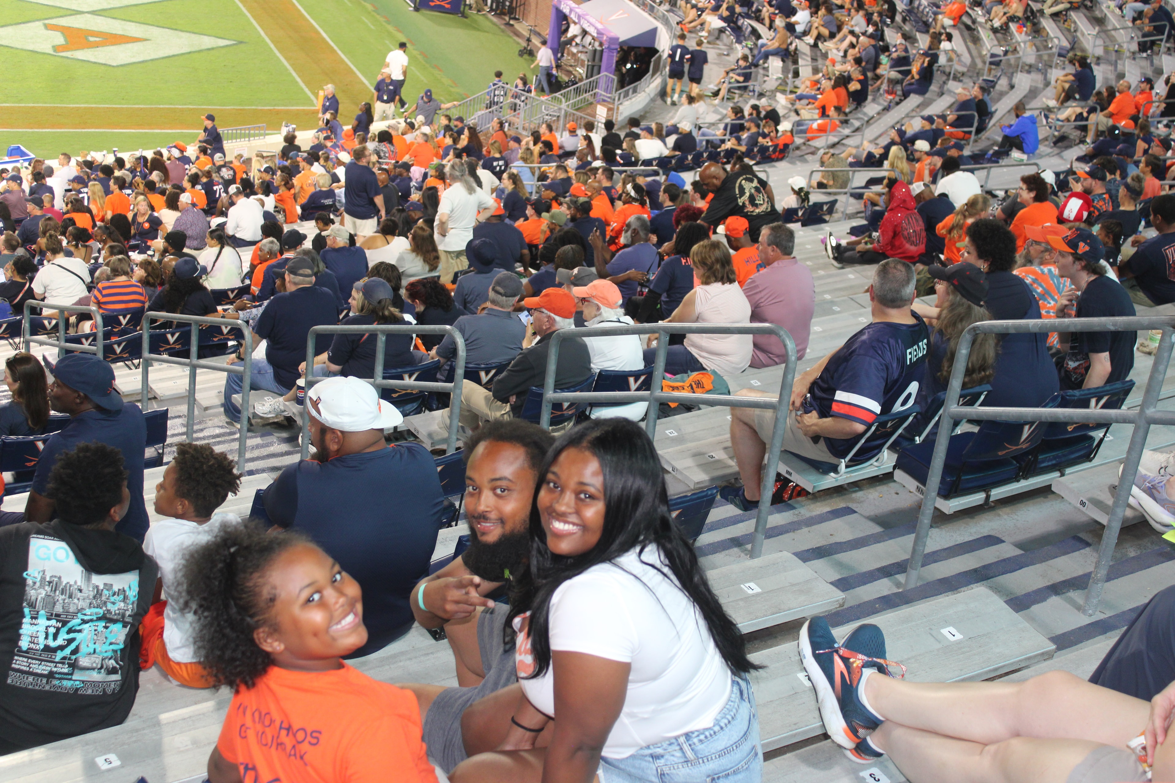 Fans at Virginia vs Norfolk State game day