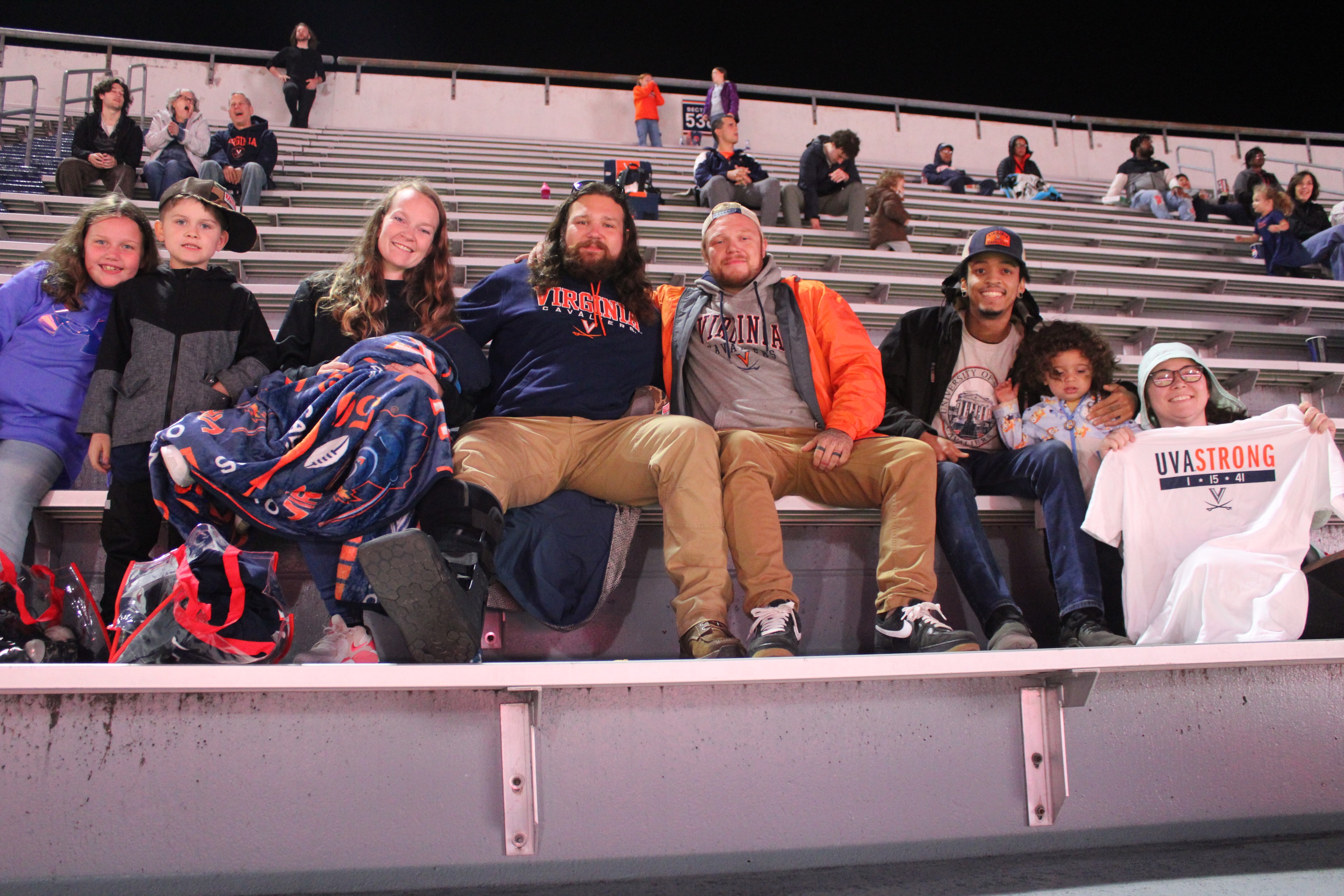 Fans at Virginia vs Syracuse game day